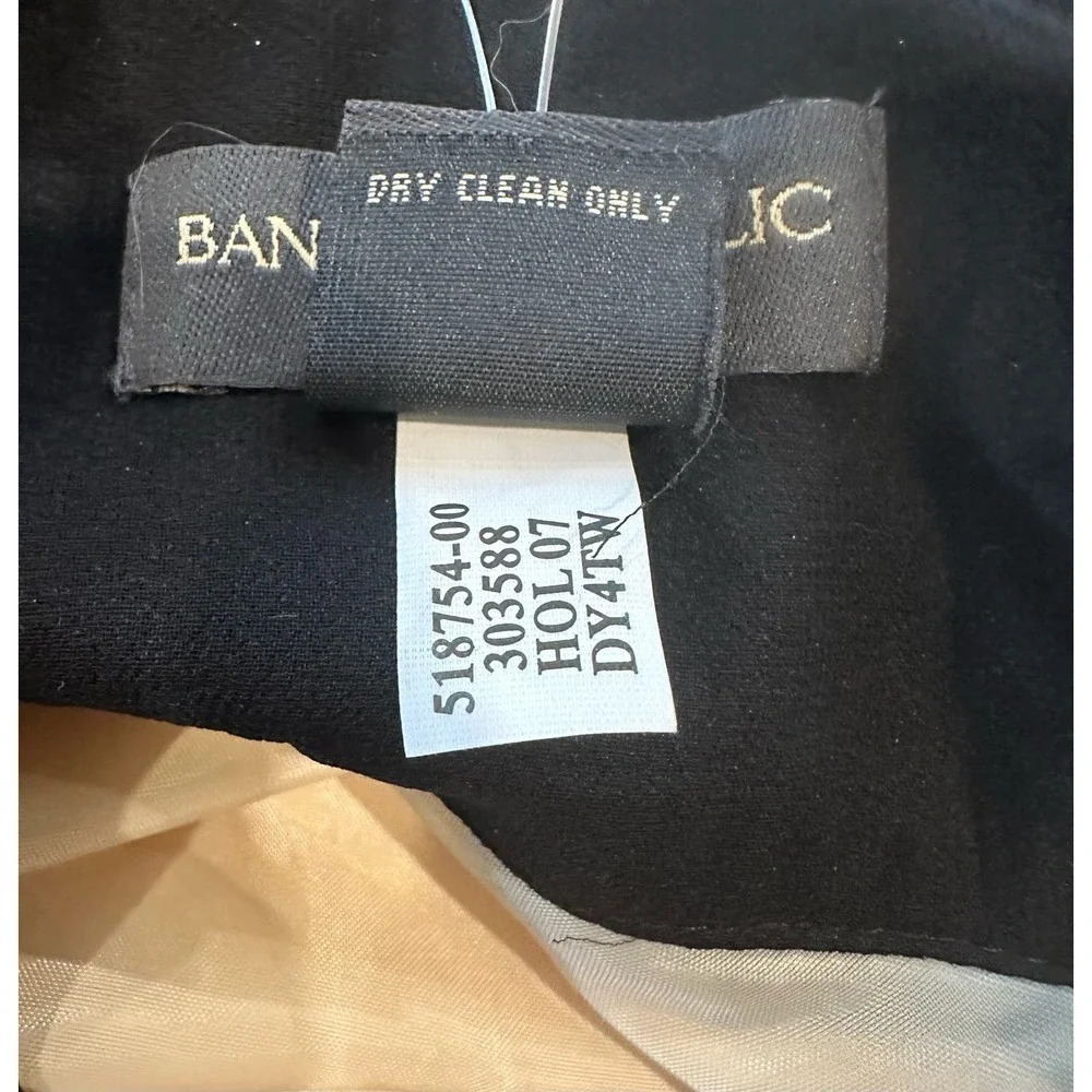 Banana Republic Black & Tan Semi Sheer Circle Skirt - Picture 4 of 5